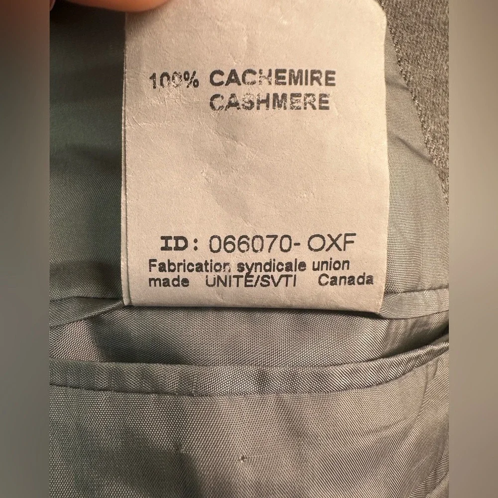 Loro Piana Italy Nordstrom Blazer Mens 42R Gray Two Button 100% Cashmere